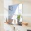bathroom shelf decorate mirror frameless