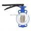 Bundor 6 Inch Butterfly Valve PTFE Lined Wafer Butterfly Valve For Industry