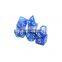 Polyhedral Dice Set with Pouch Double-Colors Gold Numbers of D4 D6 D8 D10 D% D12 D20 for DND RPG Table Games