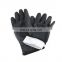 Black Anti-cut Safe Gloves Black PU Coated Work Gloves Cut Resistant Construction Gloves