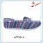 Exotic style women comfortable casual slip on flat canvas shoes