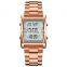 Luxury Skmei 1812 Water Resistant Digital Square Stainless Steel Watches Men Wrist Watch