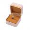 High-end custom Ring jade pendant packing pu  leather jewelry ring box Jewelry Box packaging