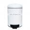 Embossing dome cover decorative waste bin stainless steel dustbin waste bin for bedroom trash can and designer waste bin