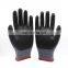 15 Gauge Nylon Spandex Foam Nitrile Coated Glove with Nitrile Dots High Flex Hand Safety Gloves Working Gloves Manufacturer