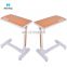 Best Quality Multifunctional Height Adjustable ABS Tray Movable Over Bed Dinning Table With Casters For Patient Dining