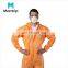 Affordable Industrial Use Clothing White List Factory Wholesale Price Elastic Back Waist Chemical Coverall with Hood and Boots