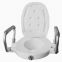 Commode Chair - Raised Toilet Seat with Armrest, White 2