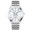 Custom waterproof japan quartz movement Analog luxury stainless steel mens wristwatches