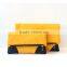 Yellow Foldover Clutch, Faux Suede Vegan Leather Clutch, Large Foldover Clutch