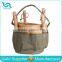 Heavy Duty Canvas Small Tool Bag Portable Small Round Tool Tote Bag