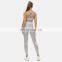 New Arrival In Stock Shiny Bra And Leggings 2pcs Yoga Set Women Print Low MOQ Yoga Set Gym Fitness Sports Wear Clothing