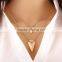 Bohemia style body jewelry multilayer necklace woman simple design factory directly selling cheap price