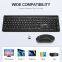 Newest vintage original keys keyboard and mouse combo TF300 2.4ghz wireless rechargeable keyboard and mouse combo office