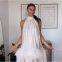 Spring New Arrival Women's Dress with Fringe and Sequins Halter Neck Skirt