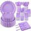 Custom Grid-Patterned Paper Tableware - Disposable Sets for Weddings & Valentine's