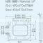 HL-810 MEIYE UF 450*570*67 мм Продолженная мягко закрывающаяся крышка унитаза с наклонным участком