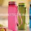 2015 New Product 650ml 22oz Collapsible , Platinum Silicone, BPA Free, High Quality Travel Silicone Water Bottlle                        
                                                Quality Choice