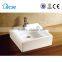 Shower best selling square bathroom face ceramic wash hand white color basin