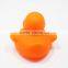 Small Orange Plastic Duck Swimming Pool Floating Toys
