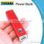2600mAh Aluminum alloy portable power charger for mobile phones Promotion Power Bank