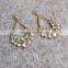 crystal stone drop earring