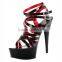 Sexy High Heel Sandals Fashion Dress Sexy Shoes Gossip Girl Gorgeous Rivets Slippers Platform Dance Shoes                        
                                                Quality Choice
