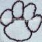 Latest dog paw embroidery paches product for garment.