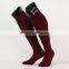Dark color Knee high founction cotton colorful football socks