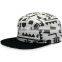 print pineapple 5 panel snapback camp cap