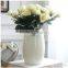 Table White vase with artificial tulip flower Fashional home decor