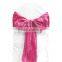 Taffeta pintuck chair sash for wedding