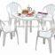 Square plastic garden/outdoor table knock down design
