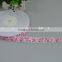 Supply 12mm 1/2inch pink white color printed grosgrain ribbon for gift box decoration craft kids bow