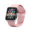 Silicone Band For Apple Watch 42mm/38mm silicone band With Connector Adapter