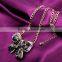 Top Fashion Butterfly Beaded Necklace Flower Crystal Necklace