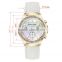 Top Sell 3 Hands White Dial Leather Band Watches For Women