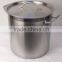 High body heavy duty durable heat-resistance commercial stainless steel pot with composite bottom for hotel restaurant 45 gallon