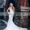 New Design Custom Made spaghetti strap sweetheart mermaid wedding dress