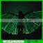 Party gift amazing fashion optic fiber luminous handmade butterfly wing