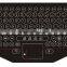 PS/2 Industrial Membrane Desktop Keyboard With Touchpad