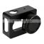 Aluminum Protective Shell Frame Case W/Mount lens cover Case + UV Filter for XIAOMI Yi Camera Black