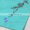 bule color heat resistant embroidery table placemats