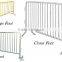 cheap metal barricade with flat feet steel