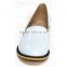white pu casual women shoes flat heel