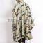 OEM Oxford camouflage military raincoat 190t polyester poncho double side wear camouflage rainsuit