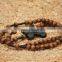 Olive Wood Rosary With Holy Soil Cross