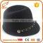 Design your own dressy hat floppy dress felt hats women with metal chain                        
                                                                                Supplier's Choice