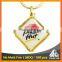 Promotional souvenir giveaways printing logo plating metal keychain