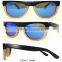 Classical Two-tone Wooden Frame Sunglasses